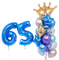 Шары на юбилей 65 лет №301