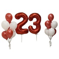 Композиция шаров на день рождения 23 года №645