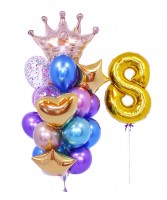 Композиция из шаров девочке 8 лет №295