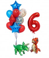 Воздушные шарики динозавры на 6 лет №290