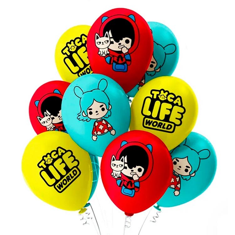 Воздушные шарики в стиле Toca Life World №858