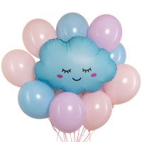 Воздушные шарики с фигурой облачка для мальчика №1418