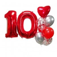 Композиция из шаров для девочки 10 лет №570