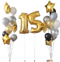 Композиция шаров на 15 лет №255