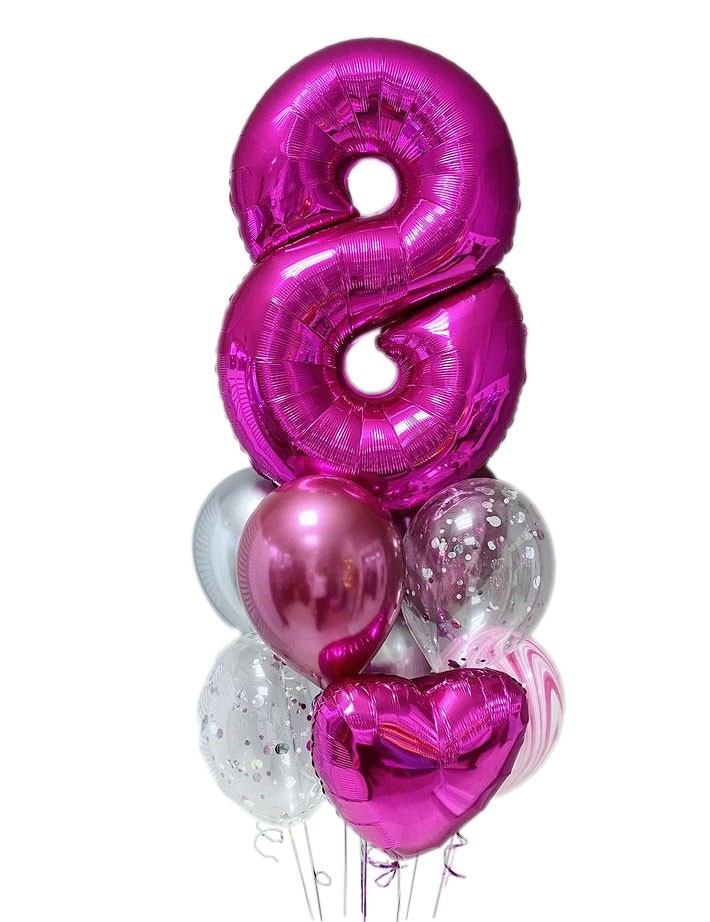 Композиция из шаров на 8 лет №45