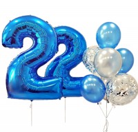 Композиция из шаров на 22 года №131