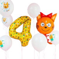 Воздушные шары Три Кота на 4 года №1382