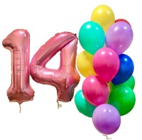 Композиция из шаров на 14 лет №113