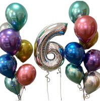 Композиция из шаров на 6 лет №109