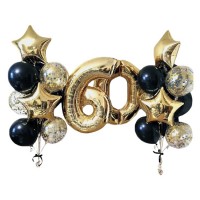 Фонтан из шаров на юбилей 60 лет №634