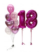 Композиция из шаров девушке на 18 лет №5